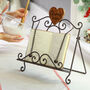 Personalised Heart Vintage Baking Cookbook Stand, thumbnail 1 of 10