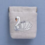 Embroidered Swan Snap Purse, thumbnail 5 of 6