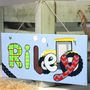 Personalised Farm Tractor Canvas Sign, thumbnail 1 of 11