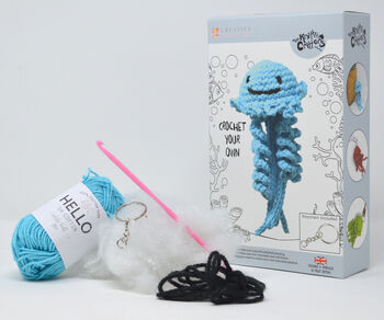Jellyfish Keychain Crochet Kit, 6 of 10