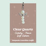 Clear Quartz Guardian Angel Keepsake Clarity Gift, thumbnail 1 of 3