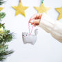Cat Personalised Christmas Decoration, thumbnail 3 of 5