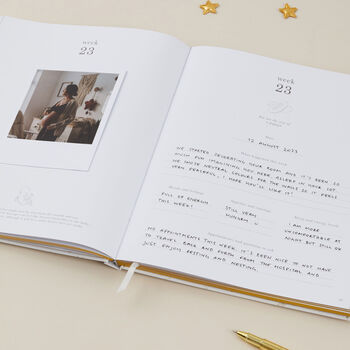 My Pregnancy Journal Floral | Luxury Pregnancy Memory Book With Flowers, 8 of 9