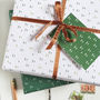 Mini Forest White Wrapping Paper, thumbnail 3 of 12