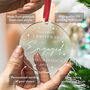 Our First Christmas Engaged Bauble Gift For Couples, thumbnail 4 of 8
