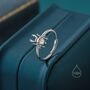 Sterling Silver Tiny Stag Beetle Ring, thumbnail 2 of 12