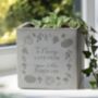 Personalised Autumn Design Concrete Plant Pot, thumbnail 1 of 3