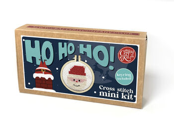 Ho Ho Ho! Christmas Mini Matchbox Cross Stitch Kit, 2 of 5