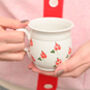 Handmade Ceramic Rosehip Tea Cup, thumbnail 1 of 2