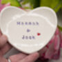 Personalised Wedding Gift Ring Dish Letterbox Friendly, thumbnail 3 of 7