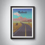 Badlands National Park USA Travel Poster Art Print, thumbnail 1 of 8