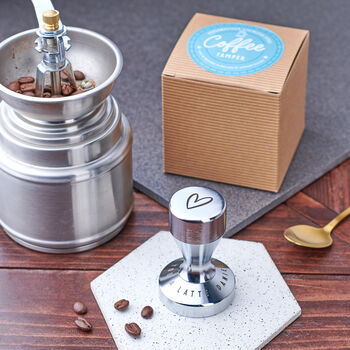 Personalised I Love You A Latte Coffee Tamper, 3 of 4