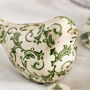 Set Of Two Irina Green Botanical Bird Ornaments, thumbnail 4 of 8
