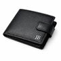 Personalised Black Mens Faux Leather Wallet, thumbnail 2 of 5