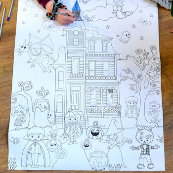 Giant Halloween Colouring Poster, 11 of 12