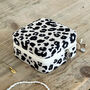 Leopard Print Jewellery Box With Hidden Message, thumbnail 1 of 4