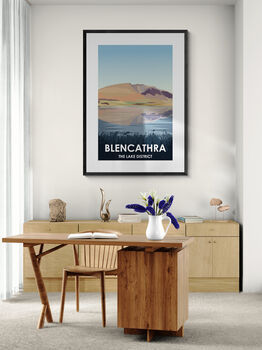 Blencathra The Lake District Peak Landscape Art Print, 4 of 4