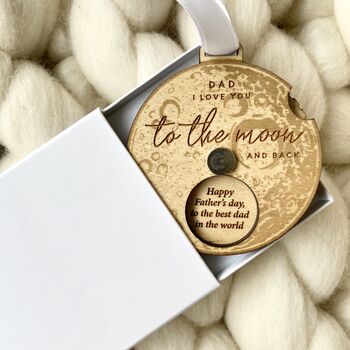 To The Moon Secret Message Hanging Reveal Wheel Gift, 7 of 8