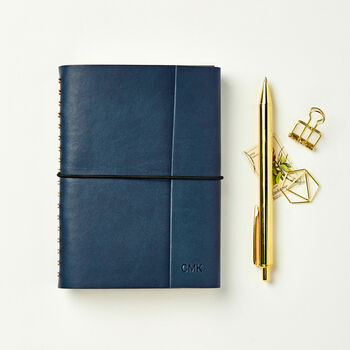Personalised Leather Effect Embossed Notebook, 11 of 12