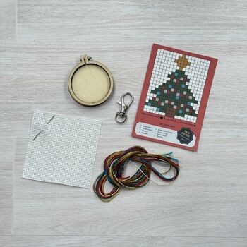 I'm Pine Ing For You! Christmas Mini Matchbox Cross Stitch Kit, 4 of 5