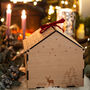 Personalised Christmas Eve Box Wooden House, thumbnail 9 of 12