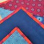 Blue And Red Patchwork Large Sofa Quilt, thumbnail 7 of 11