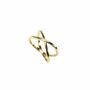 Cross Kiss X Ring Rose Or Gold Vermeil 925 Silver, thumbnail 7 of 11
