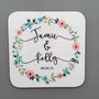 Personalised Wedding Floral Coasters, thumbnail 3 of 4