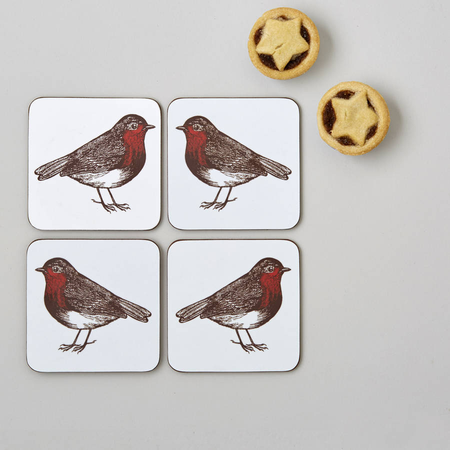 Robin Coaster Set By THORNBACK & PEEL