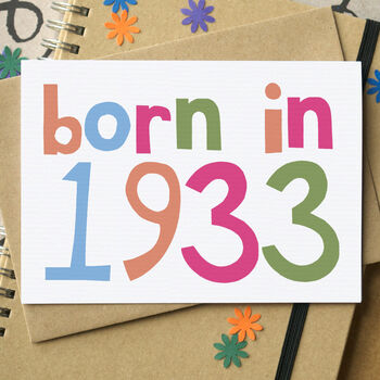 'Born In…' Birthday Card, 2 of 8