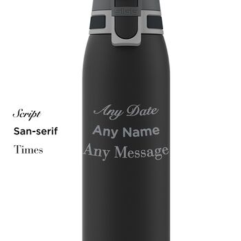 Custom Shield One Water Bottle – Black, 3 of 6