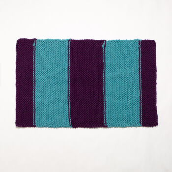 Beginners Children's Stripy Blanket Knitting Kit, 4 of 6
