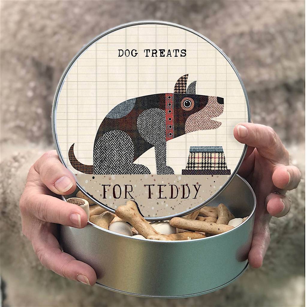 Personalised Dog Treats Tin