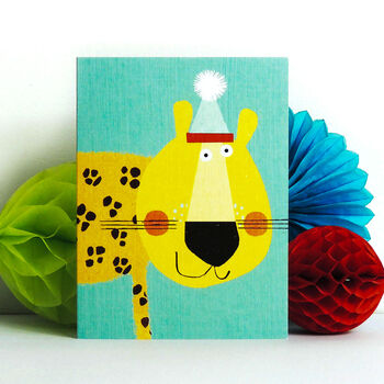 Mini Cheetah Greetings Card, 4 of 5