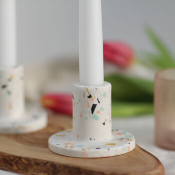 Spring Terrazzo Candle Stick Holder, 2 of 4