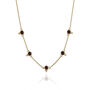 Gemstone Cleopatra Necklace Gold Plated Sterling Silver, thumbnail 11 of 12