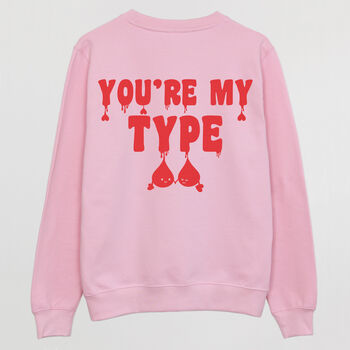 You're My Type Women's Slogan Sweatshirt, 5 of 5