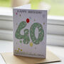 Personalised 40th Welly Birthday Card, thumbnail 1 of 1