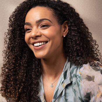 Sterling Silver And Gemstone Flower Necklace, 3 of 5