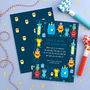 Personalised Monster Pattern Birthday Invitations, thumbnail 1 of 4