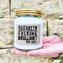Fucking Brilliant Personalised Candle, thumbnail 2 of 9