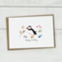 Personalised Puffin Greetings Card, thumbnail 3 of 4