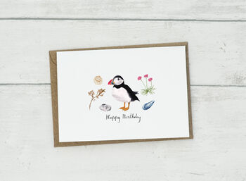 Personalised Puffin Greetings Card, 3 of 4