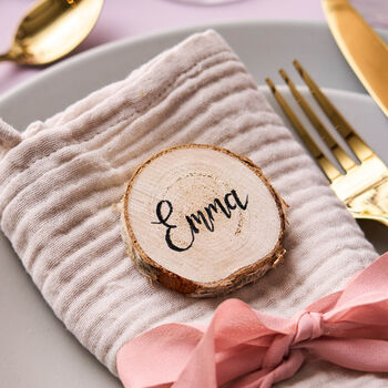 Wooden Log Place Setting, 2 of 3