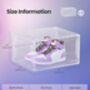 Stackable Shoe Boxes Set Of Six With Doors, thumbnail 2 of 7