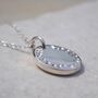 Personalised Hand Stamped Double Sided Disc Necklace, thumbnail 3 of 12