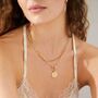 Celestial Moon Pendant T Bar Necklace, thumbnail 1 of 5