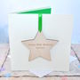 Personalised Birthday Wooden Decoration Card, thumbnail 1 of 2