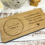 Personalised Oak Coaster Tray For Grandparent From Grandchild Gift, thumbnail 2 of 4