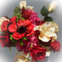 Faux Bouquet Warm Reds Bouquet, thumbnail 1 of 3